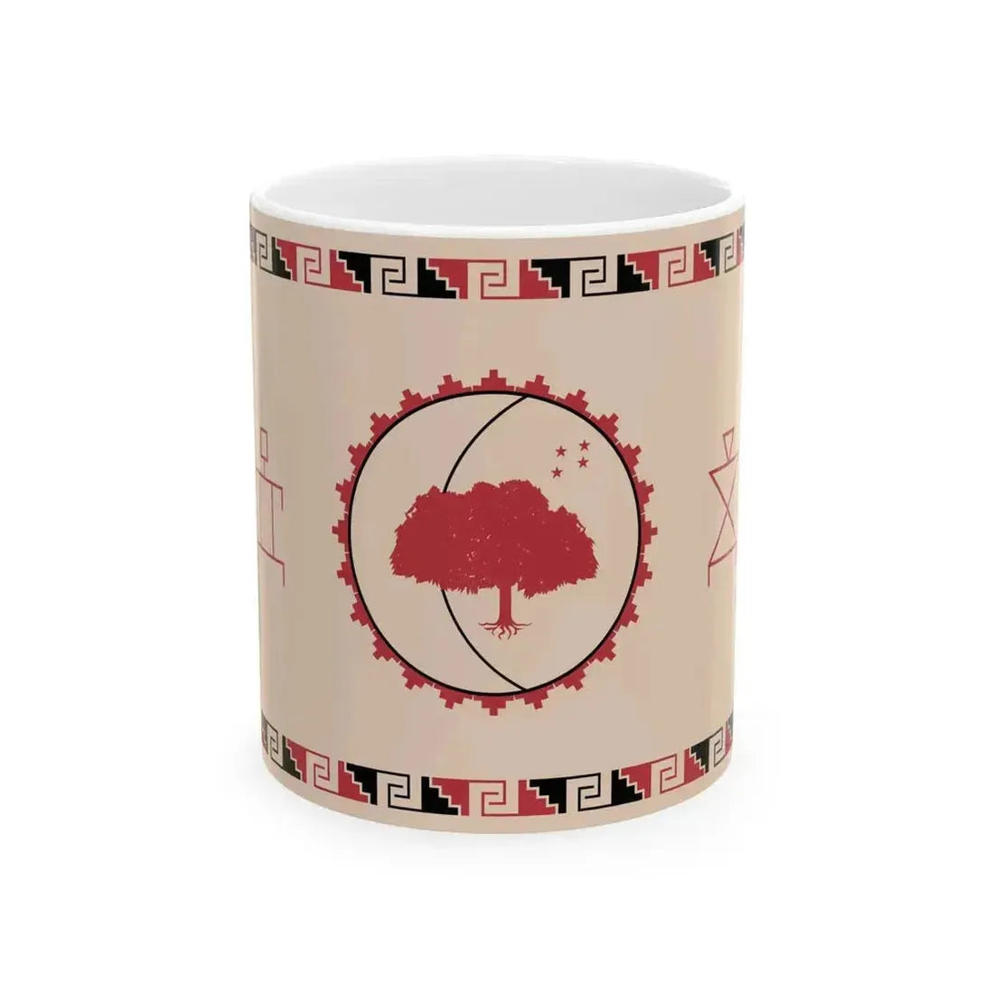 Flag of Diaguita people in Chile (Chile) White Coffee Mug 11oz - Go Mug Yourself