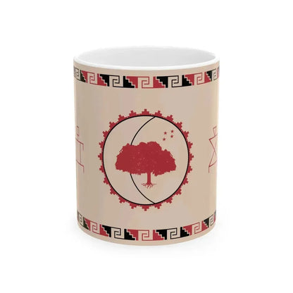 Flag of Diaguita people in Chile (Chile) White Coffee Mug 11oz - Go Mug Yourself