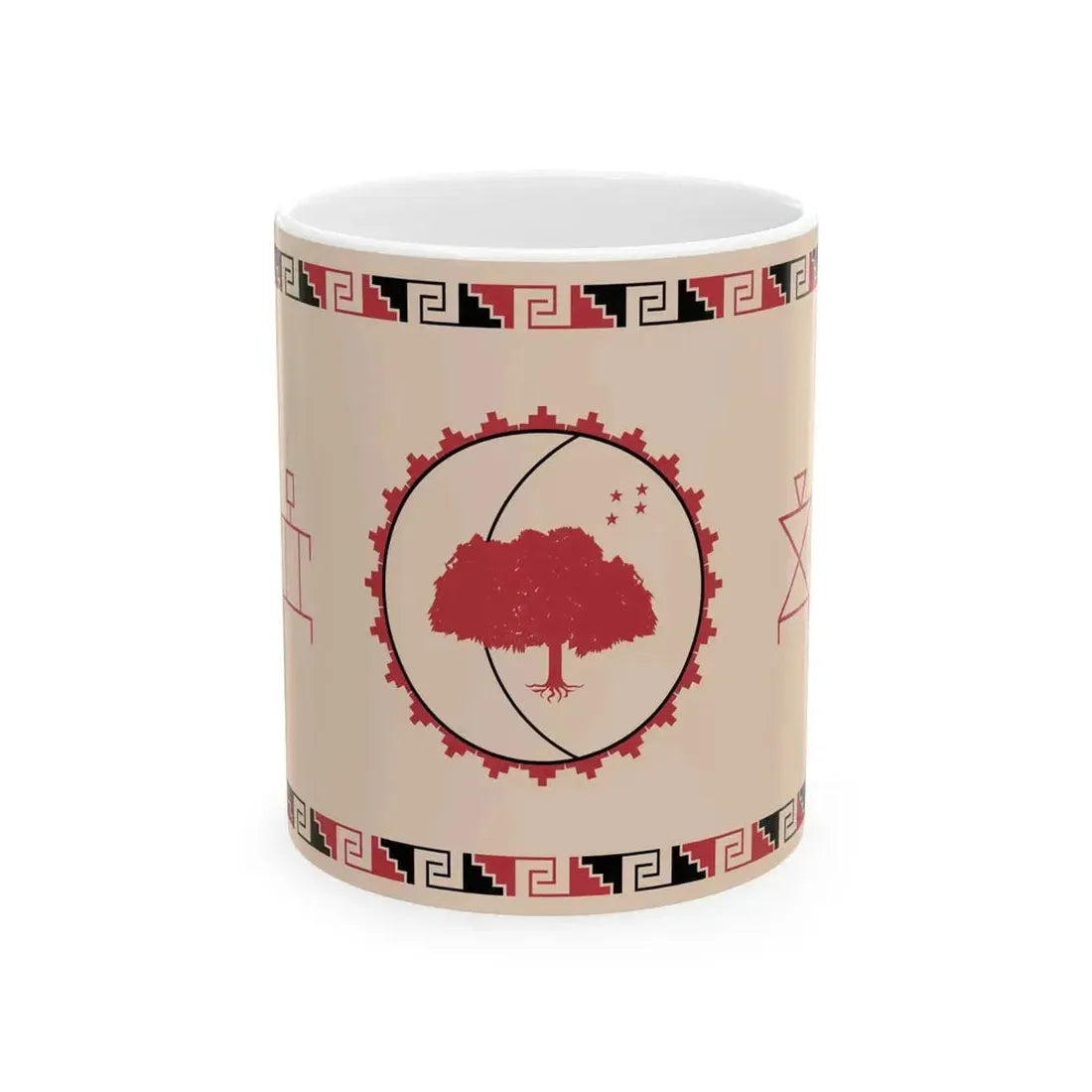 Flag of Diaguita people in Chile (Chile) White Coffee Mug 11oz - Go Mug Yourself