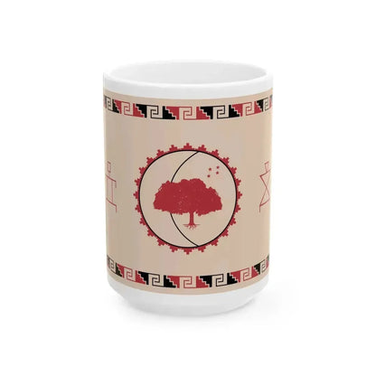 Flag of Diaguita people in Chile (Chile) White Coffee Mug 15oz - Go Mug Yourself