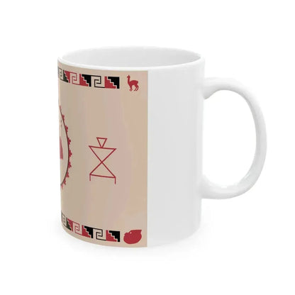 Flag of Diaguita people in Chile (Chile) White Coffee Mug - Go Mug Yourself
