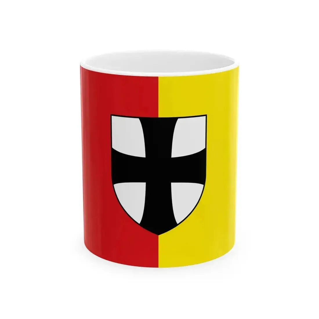 Flag of Diepenbeek (Belgium) White Coffee Mug 11oz - Go Mug Yourself