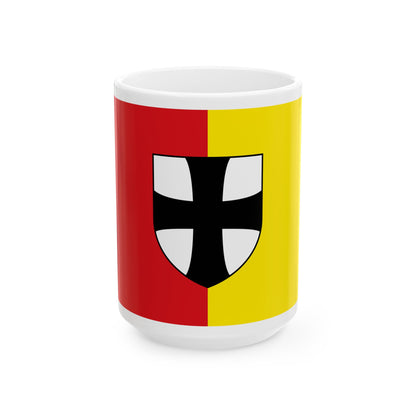Flag of Diepenbeek (Belgium) White Coffee Mug-15oz-Go Mug Yourself