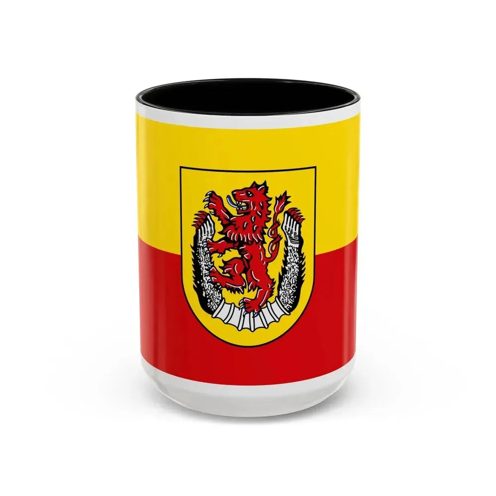 Flag of Diepholz Germany - Accent Coffee Mug 15oz Black - Go Mug Yourself