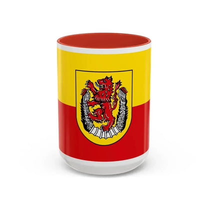 Flag of Diepholz Germany - Accent Coffee Mug 15oz Red - Go Mug Yourself