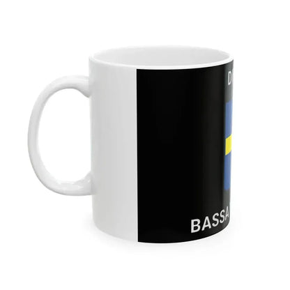 Flag of Difesa Bassa Veronese (Italy) White Coffee Mug - Go Mug Yourself