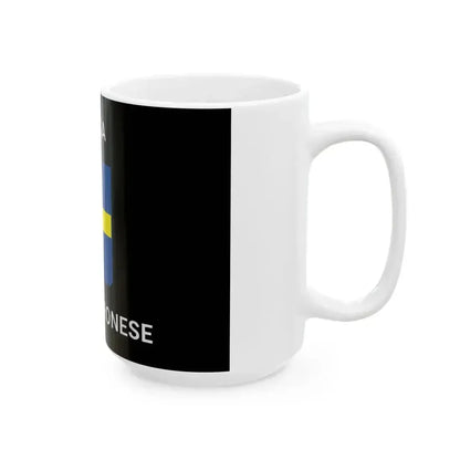 Flag of Difesa Bassa Veronese (Italy) White Coffee Mug - Go Mug Yourself