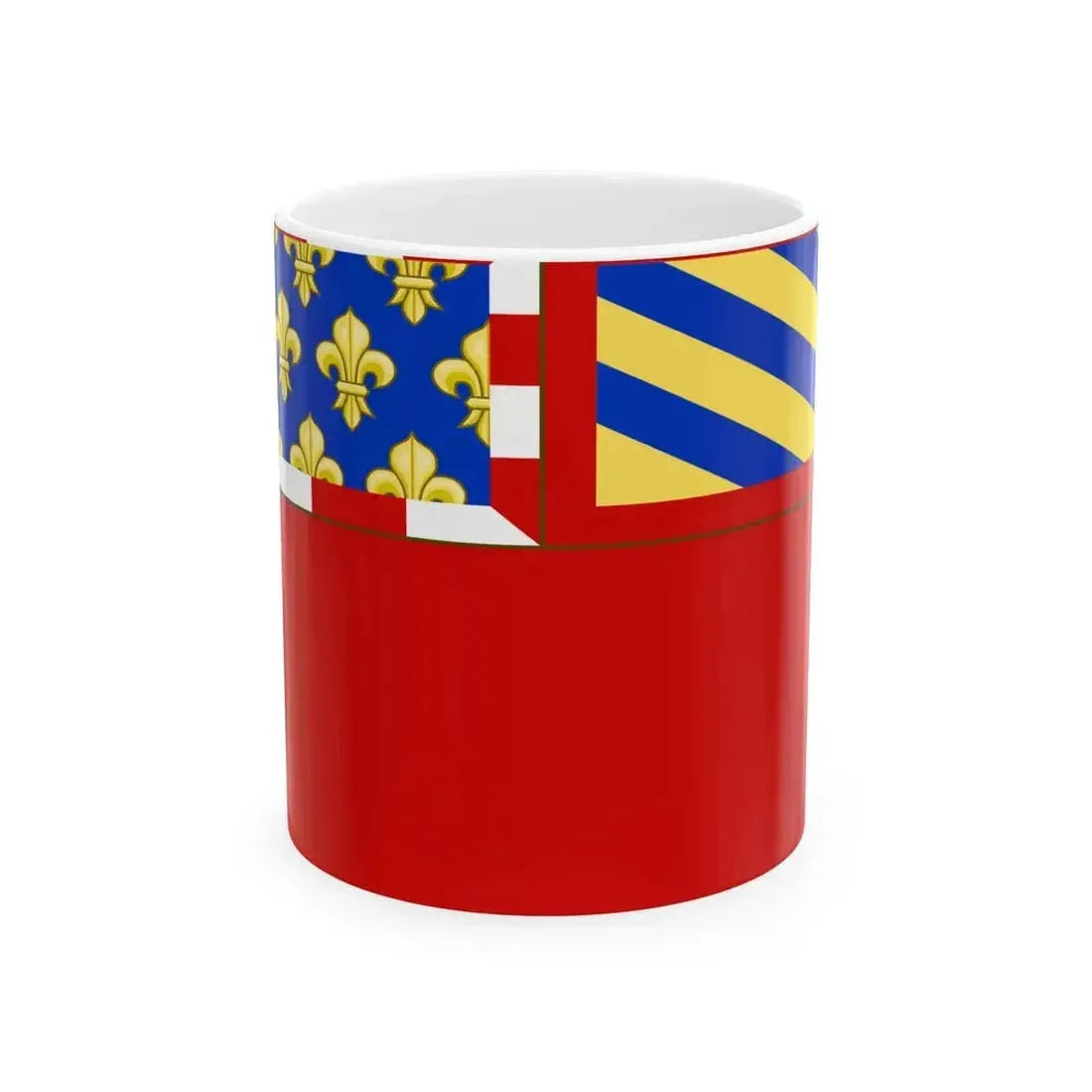 Flag of Dijon (France) White Coffee Mug 11oz - Go Mug Yourself