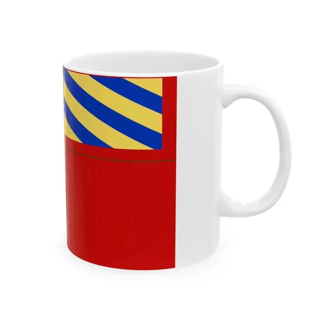 Flag of Dijon (France) White Coffee Mug - Go Mug Yourself