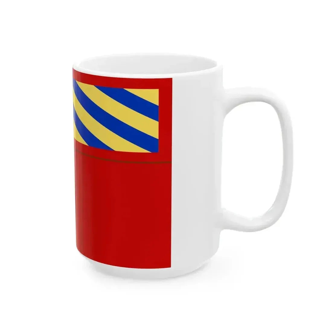 Flag of Dijon (France) White Coffee Mug - Go Mug Yourself
