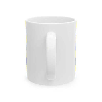 Flag of Diksmuide (Belgium) White Coffee Mug-Go Mug Yourself