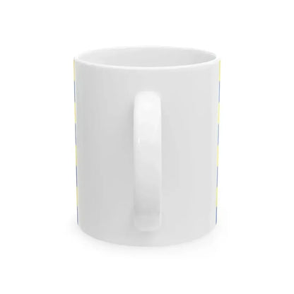 Flag of Diksmuide (Belgium) White Coffee Mug - Go Mug Yourself
