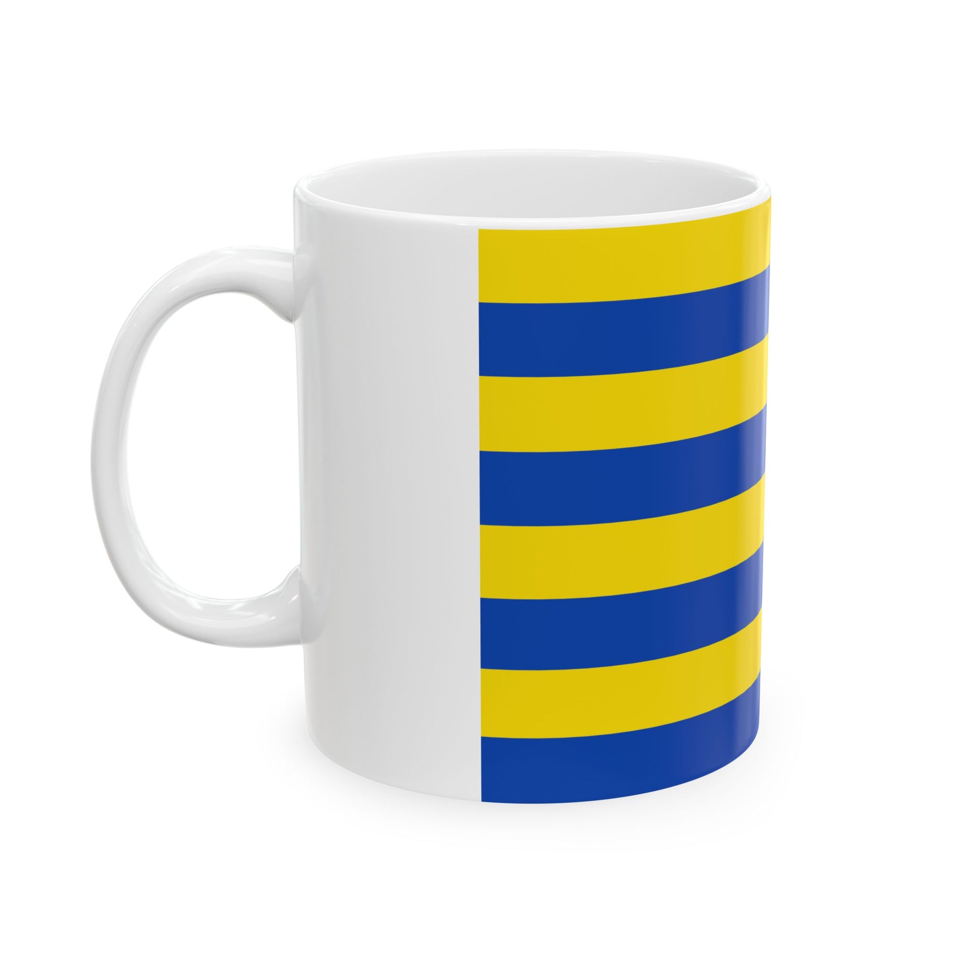 Flag of Diksmuide (Belgium) White Coffee Mug-Go Mug Yourself