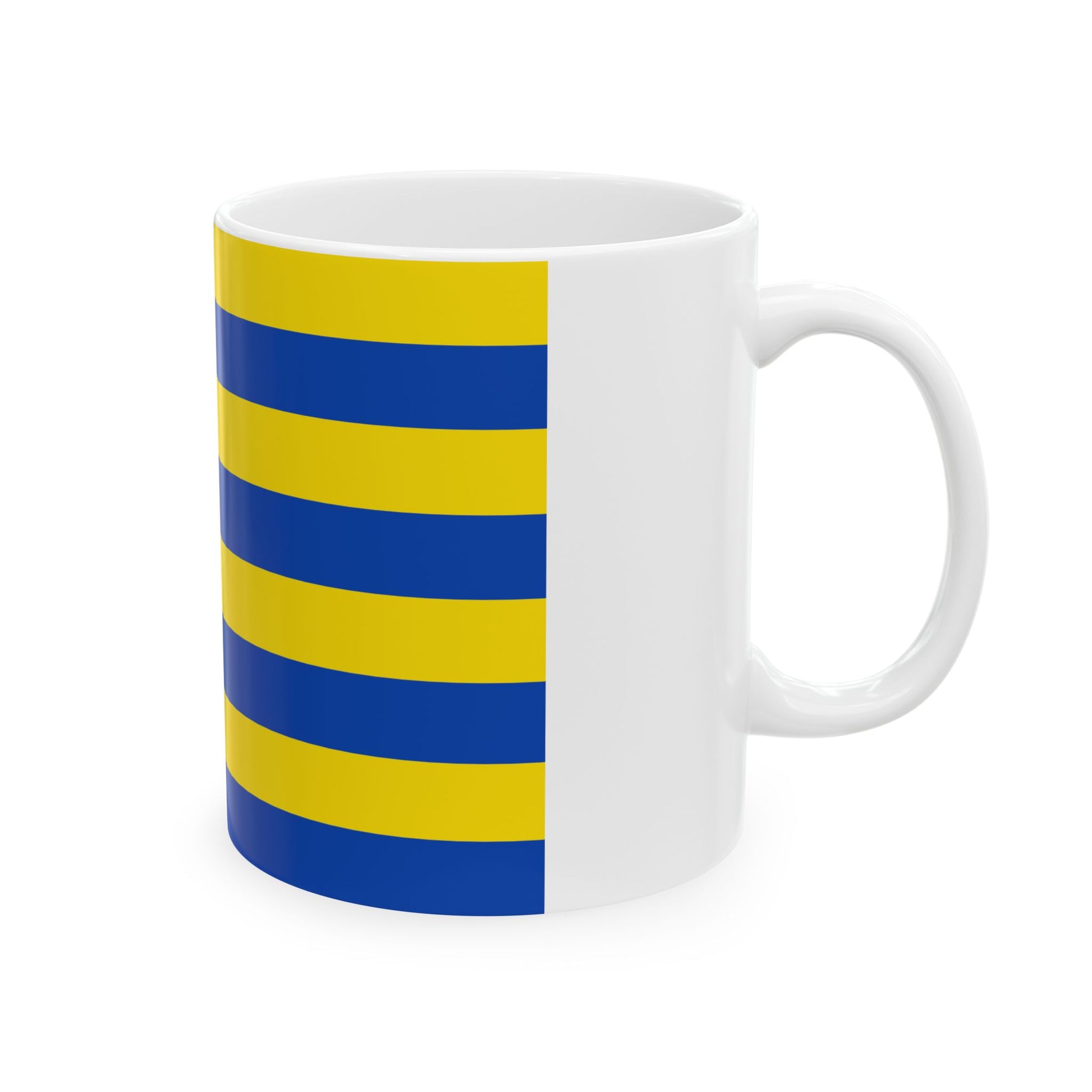 Flag of Diksmuide (Belgium) White Coffee Mug-Go Mug Yourself