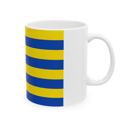 Flag of Diksmuide (Belgium) White Coffee Mug-Go Mug Yourself