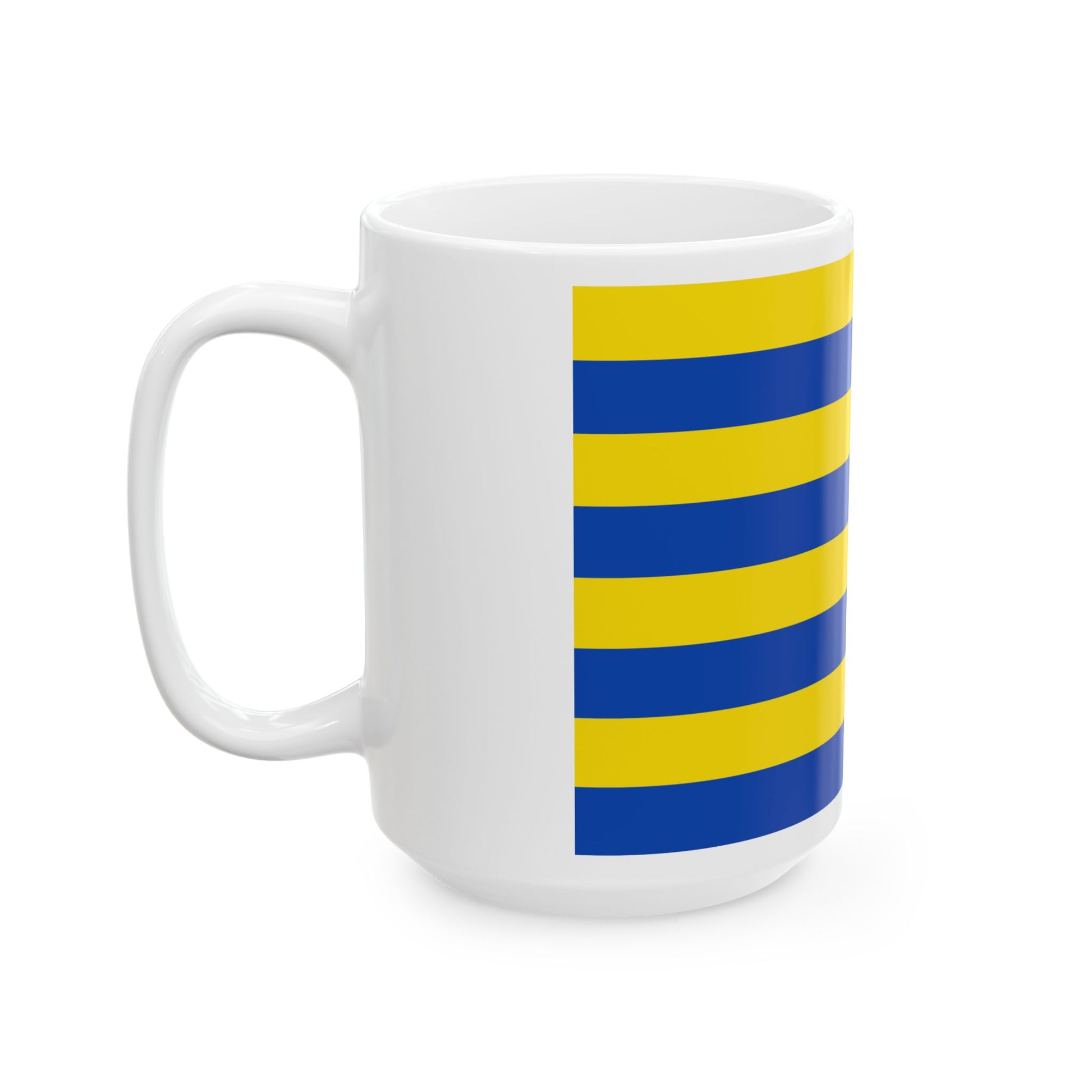 Flag of Diksmuide (Belgium) White Coffee Mug-Go Mug Yourself