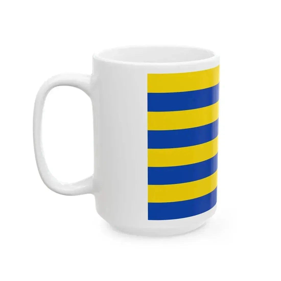 Flag of Diksmuide (Belgium) White Coffee Mug - Go Mug Yourself