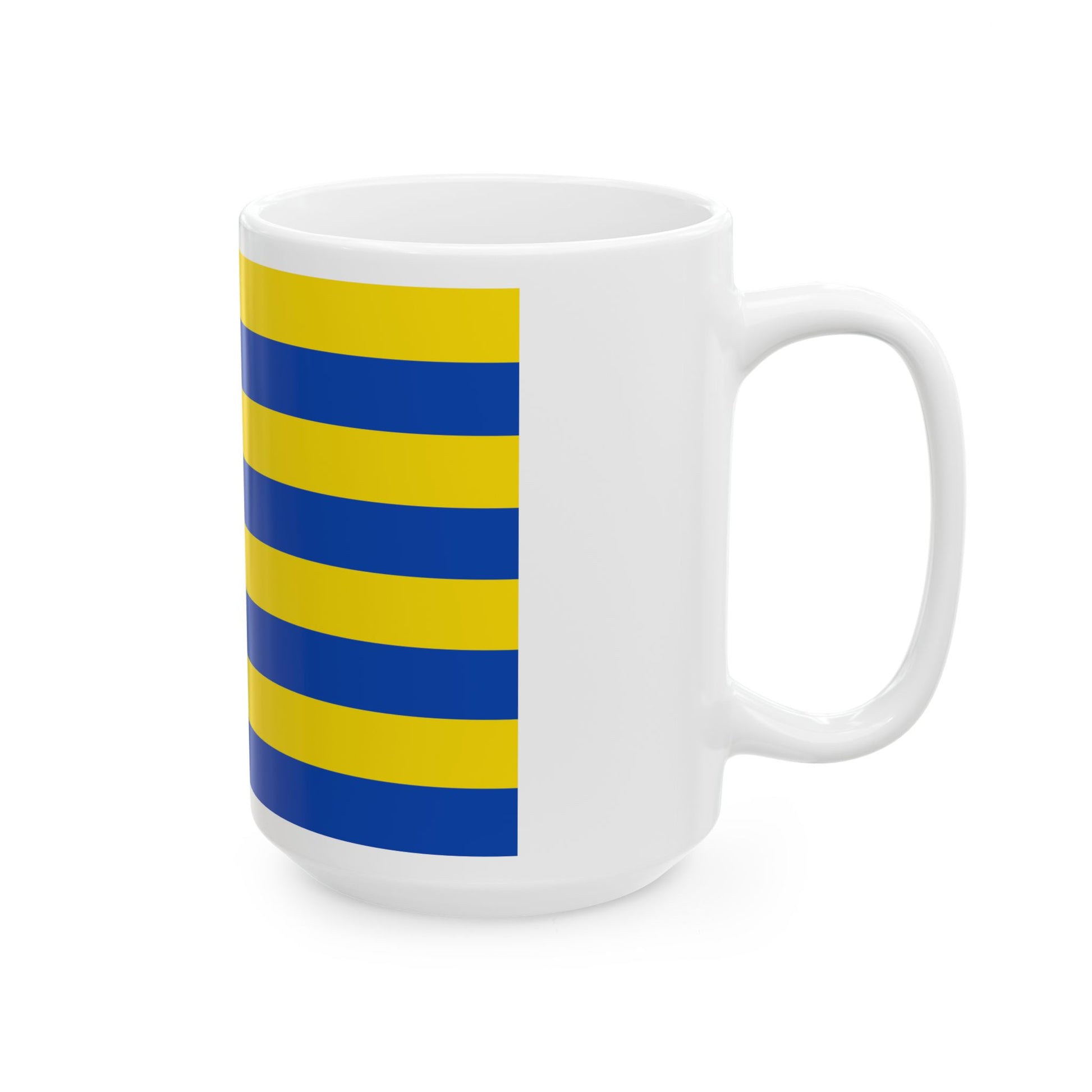 Flag of Diksmuide (Belgium) White Coffee Mug-Go Mug Yourself