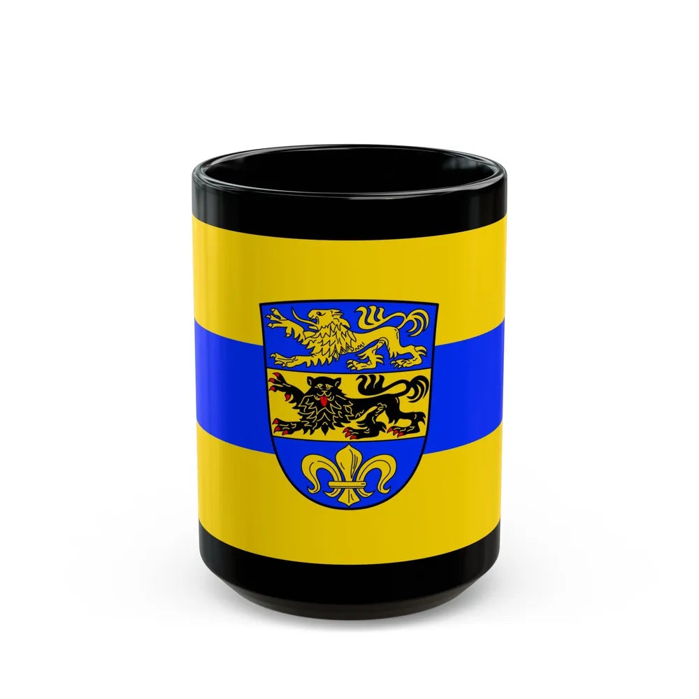 Flag of Dillingen an der Donau Germany - Black Coffee Mug-15oz-Go Mug Yourself