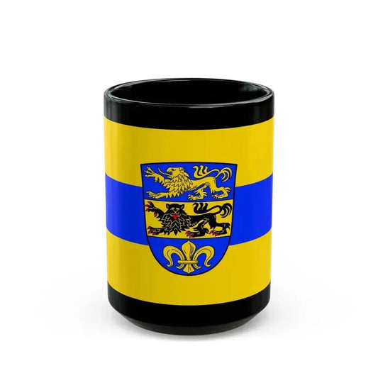Flag of Dillingen an der Donau Germany - Black Coffee Mug 15oz - Go Mug Yourself