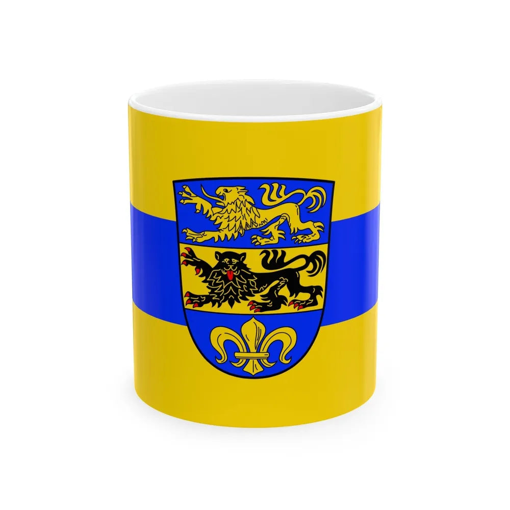 Flag of Dillingen an der Donau Germany - White Coffee Mug-11oz-Go Mug Yourself