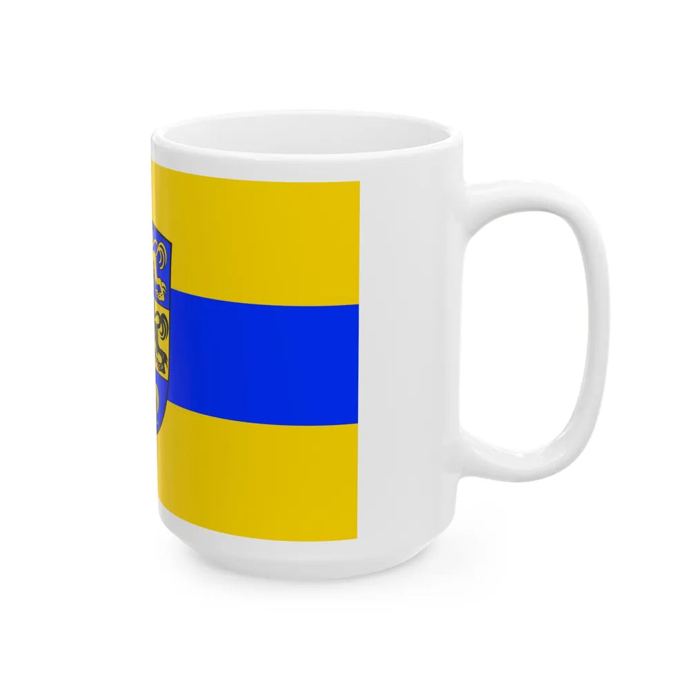 Flag of Dillingen an der Donau Germany - White Coffee Mug-Go Mug Yourself