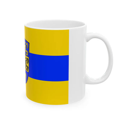 Flag of Dillingen an der Donau Germany - White Coffee Mug-Go Mug Yourself