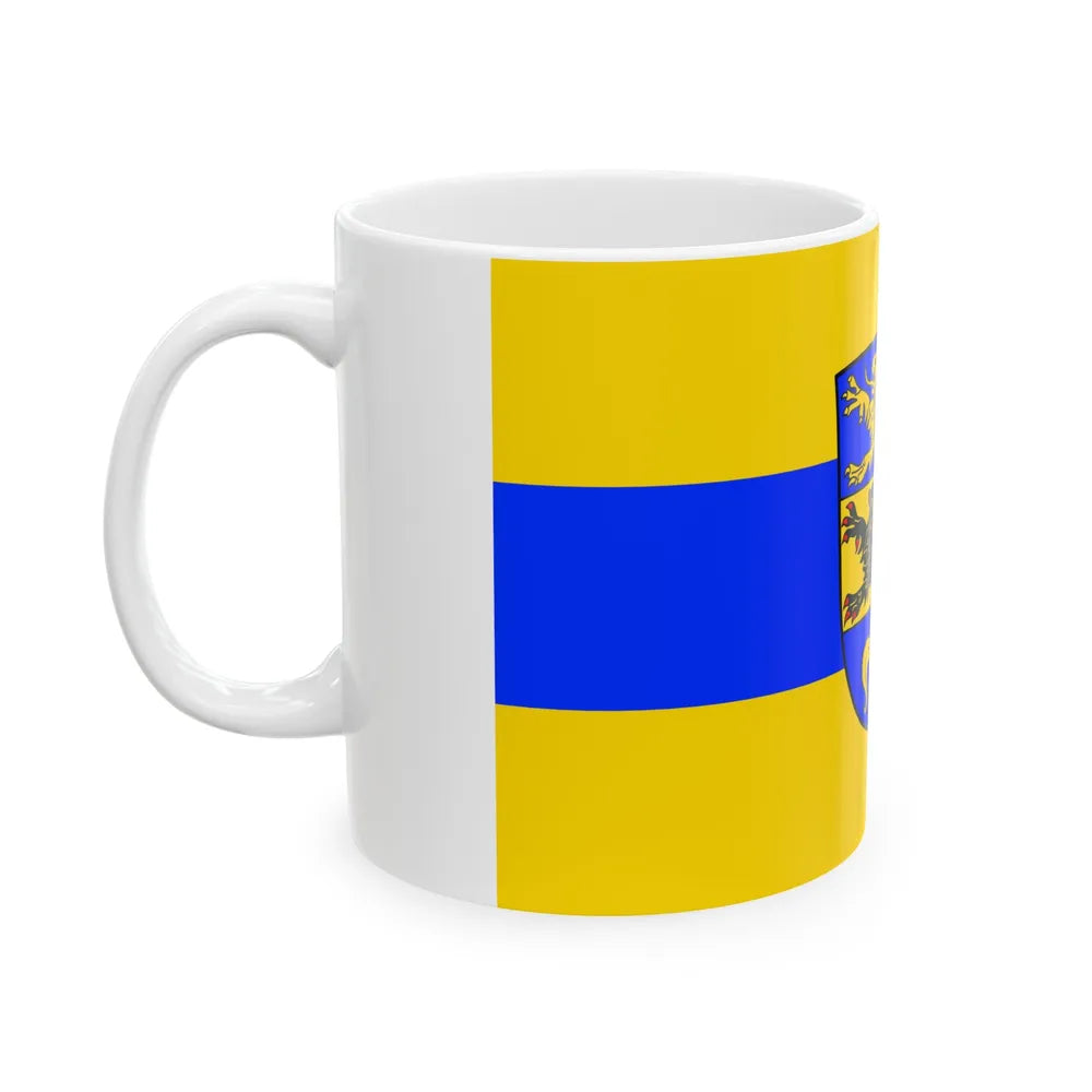 Flag of Dillingen an der Donau Germany - White Coffee Mug-Go Mug Yourself