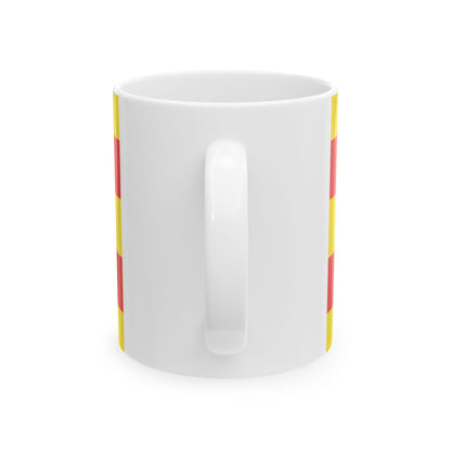 Flag of Dilsen-Stokkem (Belgium) White Coffee Mug-Go Mug Yourself