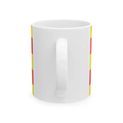 Flag of Dilsen-Stokkem (Belgium) White Coffee Mug - Go Mug Yourself