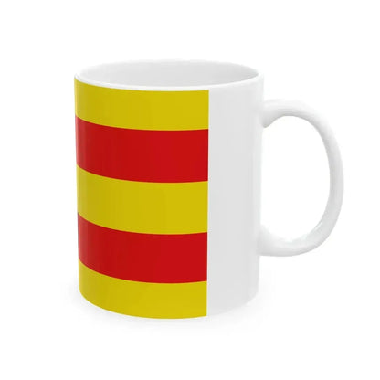 Flag of Dilsen-Stokkem (Belgium) White Coffee Mug - Go Mug Yourself