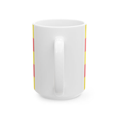 Flag of Dilsen-Stokkem (Belgium) White Coffee Mug-Go Mug Yourself