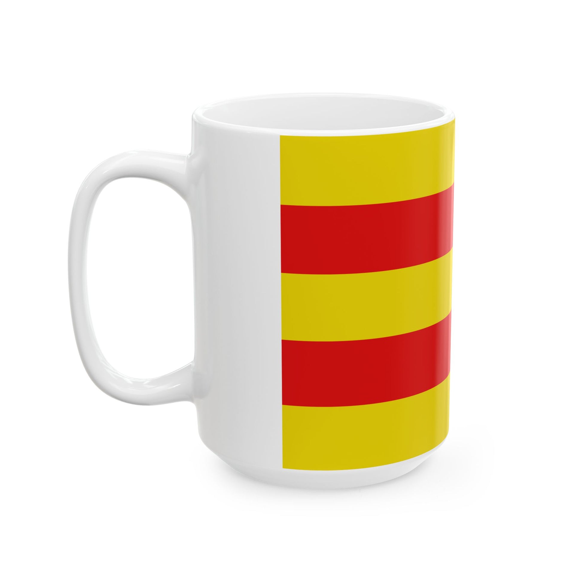 Flag of Dilsen-Stokkem (Belgium) White Coffee Mug-Go Mug Yourself