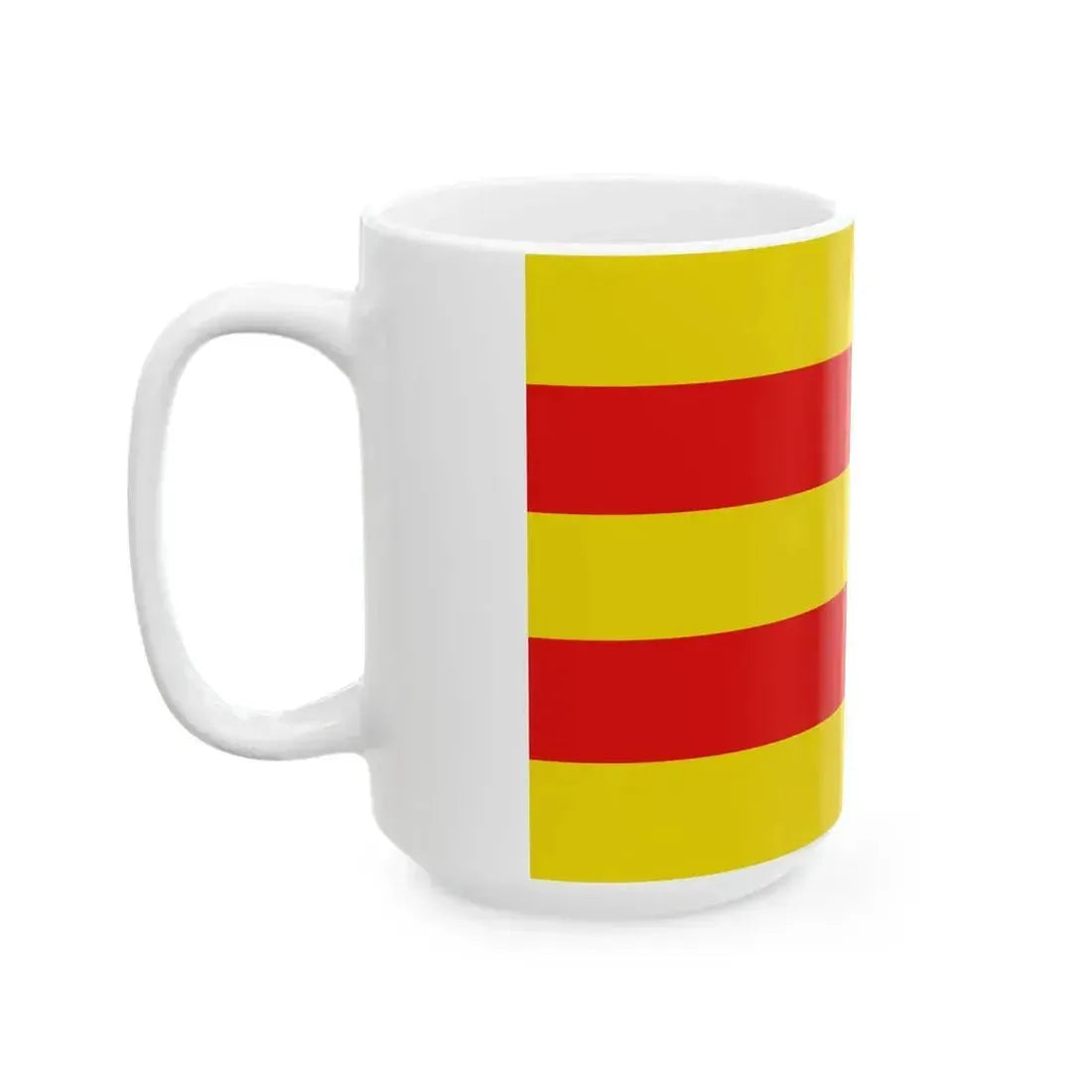 Flag of Dilsen-Stokkem (Belgium) White Coffee Mug - Go Mug Yourself