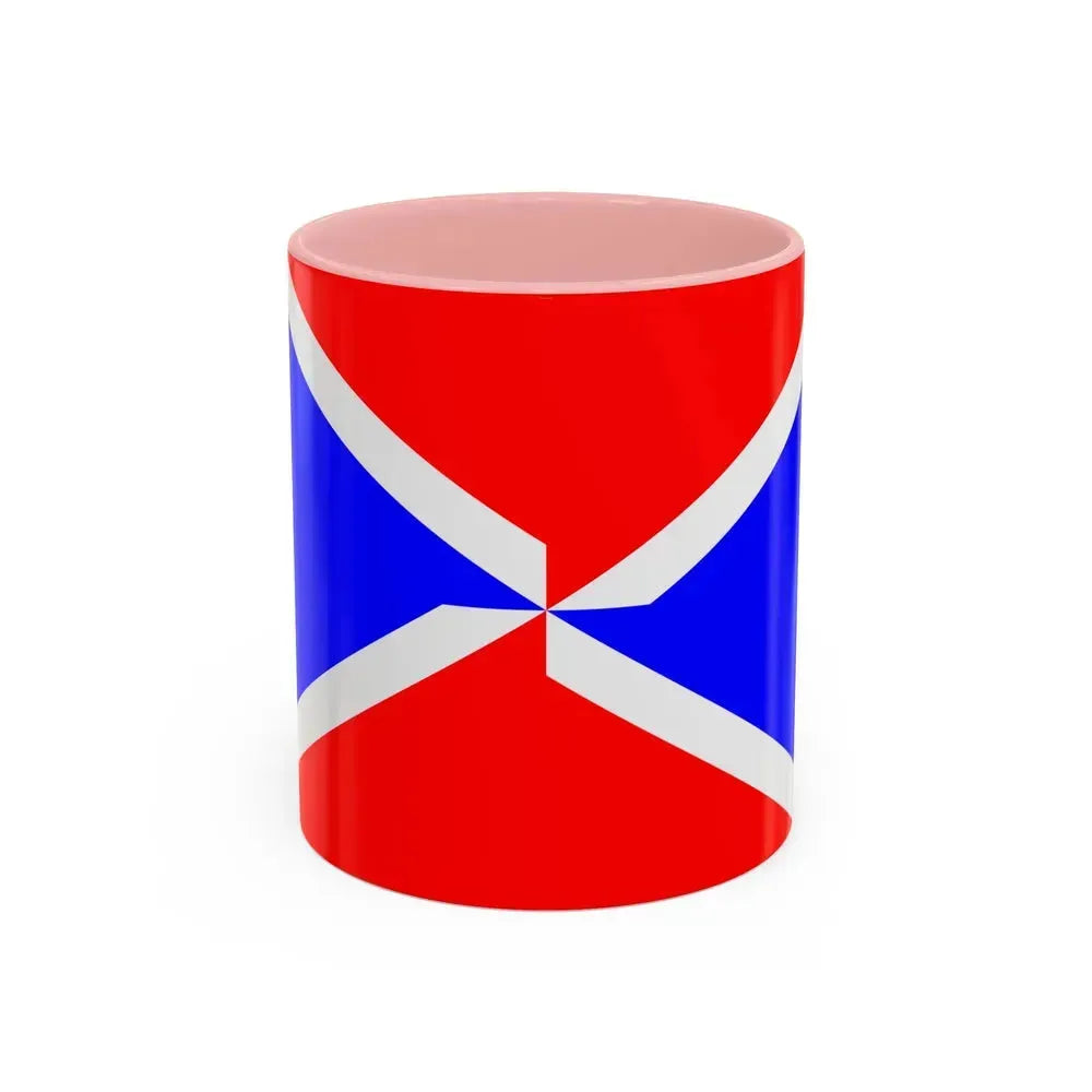 Flag of Dingli Malta - Accent Coffee Mug 11oz Pink - Go Mug Yourself