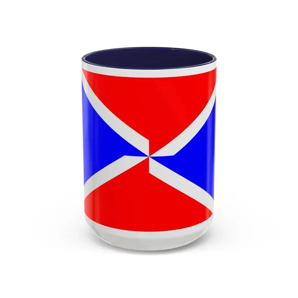 Flag of Dingli Malta - Accent Coffee Mug 15oz Navy - Go Mug Yourself