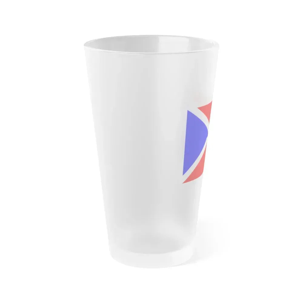 Flag of Dingli Malta - Frosted Pint Glass 16oz - Go Mug Yourself