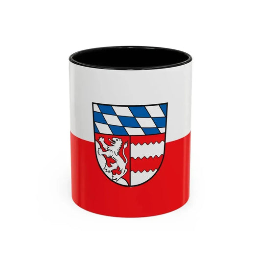 Flag of Dingolfing Landau Germany - Accent Coffee Mug 11oz Black - Go Mug Yourself