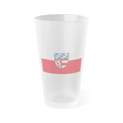 Flag of Dingolfing Landau Germany - Frosted Pint Glass 16oz 16oz Frosted - Go Mug Yourself
