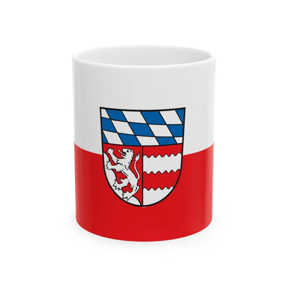 Flag of Dingolfing Landau Germany - White Coffee Mug-11oz-Go Mug Yourself