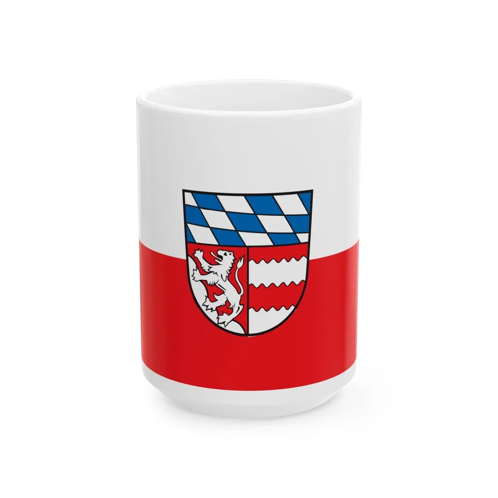 Flag of Dingolfing Landau Germany - White Coffee Mug-15oz-Go Mug Yourself