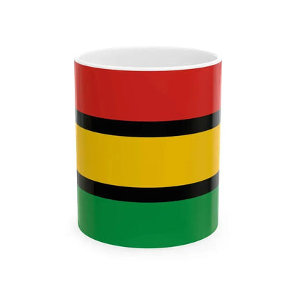 Flag of Dinka people (Sudan) White Coffee Mug 11oz - Go Mug Yourself