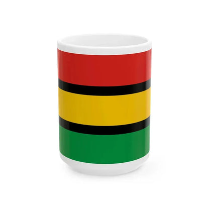 Flag of Dinka people (Sudan) White Coffee Mug 15oz - Go Mug Yourself