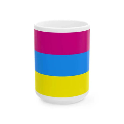 Flag of Dinskoy rayon Krasnodar krai 2004 (Russia) White Coffee Mug 15oz - Go Mug Yourself