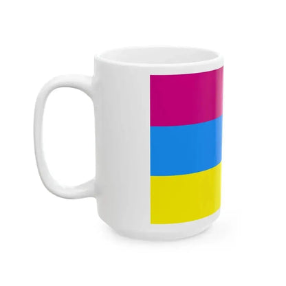 Flag of Dinskoy rayon Krasnodar krai 2004 (Russia) White Coffee Mug - Go Mug Yourself