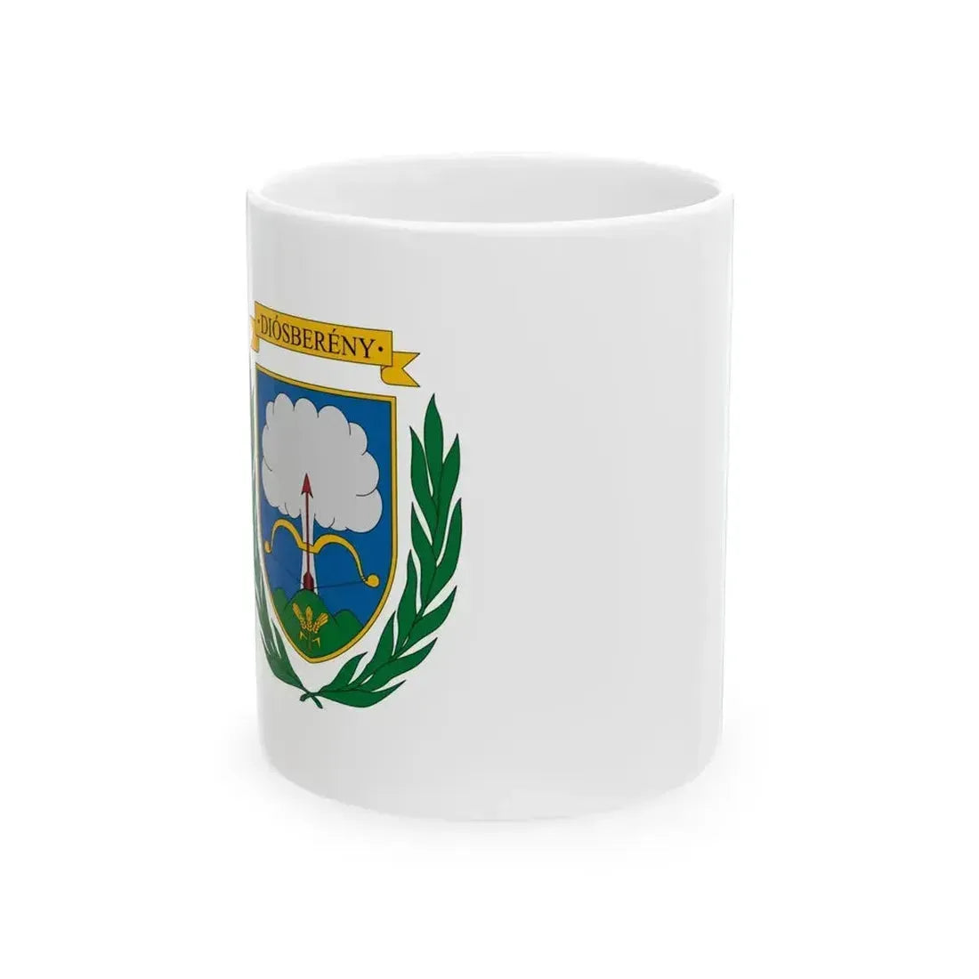 Flag of Diosbereny (Hungary) White Coffee Mug 11oz - Go Mug Yourself