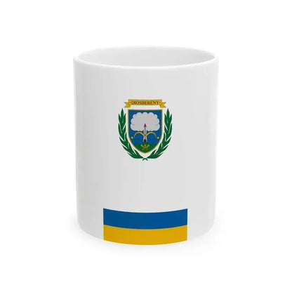 Flag of Diosbereny vertical (Hungary) White Coffee Mug 11oz - Go Mug Yourself