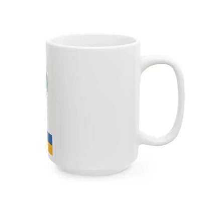 Flag of Diosbereny vertical (Hungary) White Coffee Mug - Go Mug Yourself