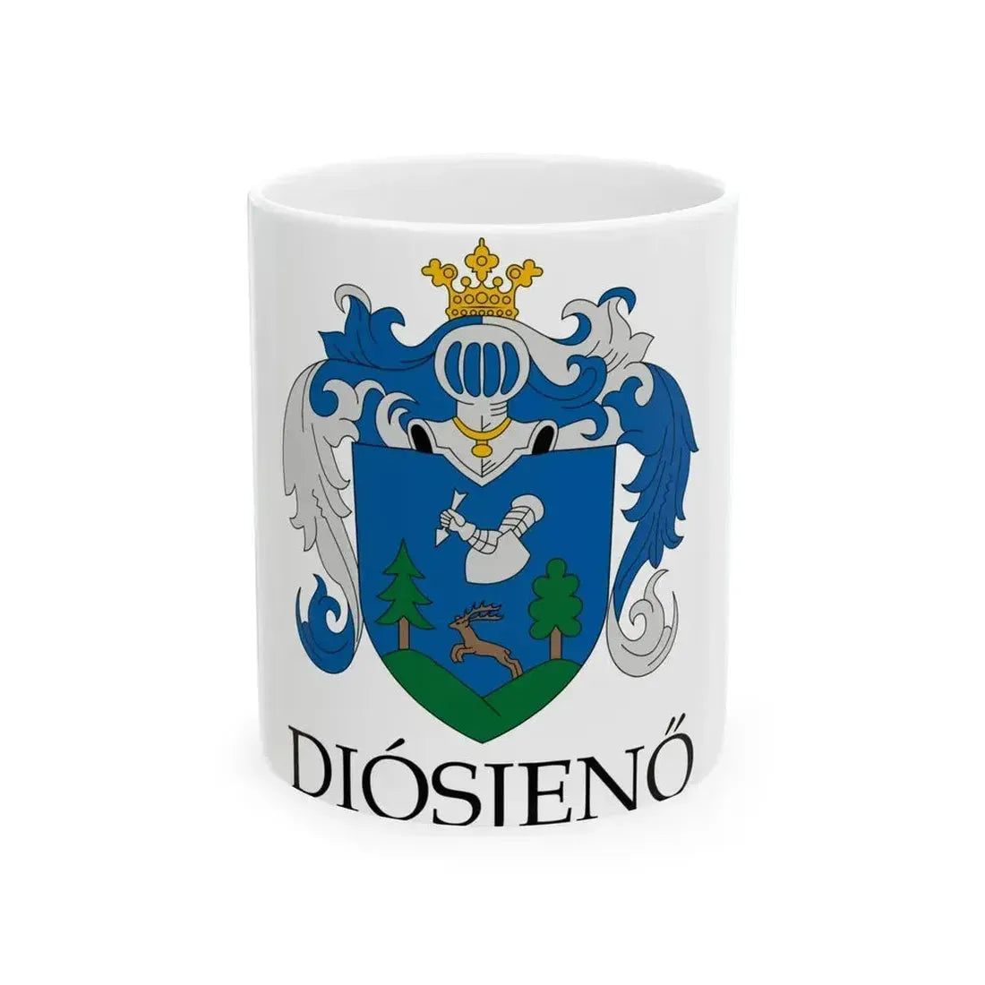 Flag of Diosjeno (Hungary) White Coffee Mug 11oz - Go Mug Yourself