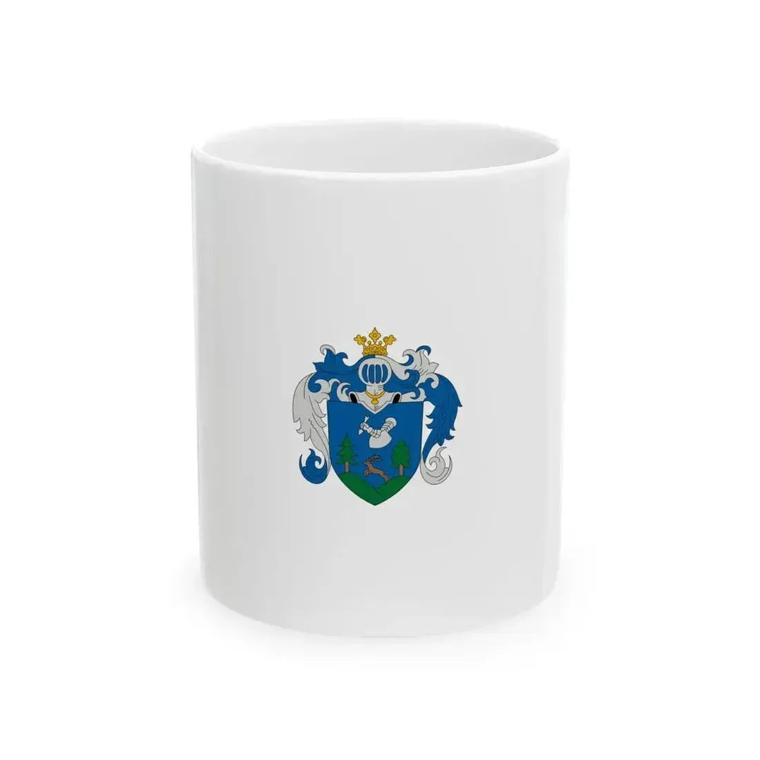 Flag of Diosjeno vertical (Hungary) White Coffee Mug 11oz - Go Mug Yourself